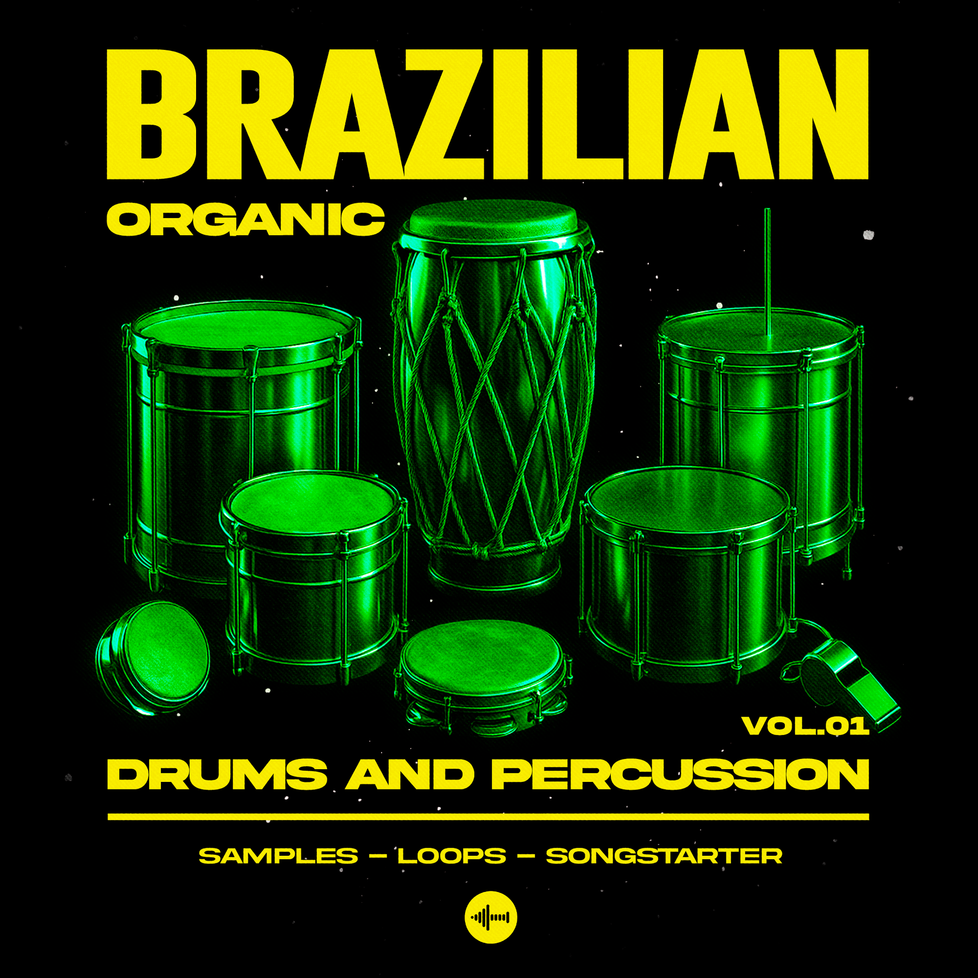 Brazilian Organic Drums & Percussions Vol 1 sample pack