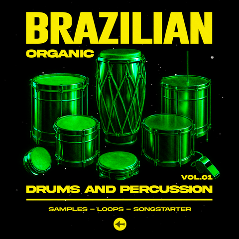 Brazilian Organic Drums & Percussions Vol 1 sample pack