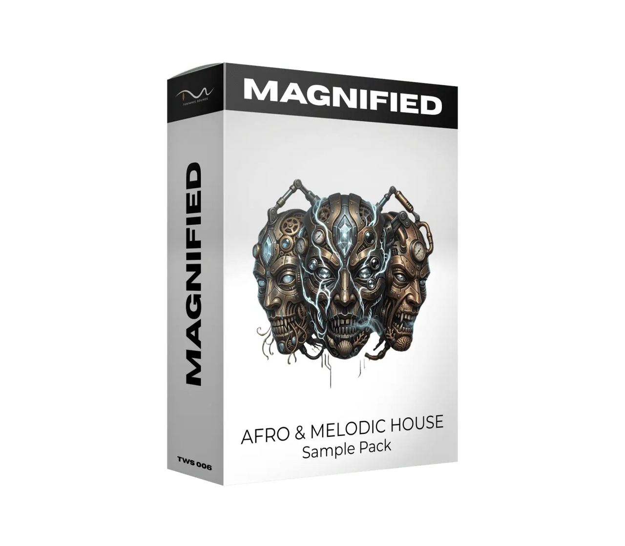 MAGNIFIED AFRO & MELODIC HOUSE Sample Pack product box