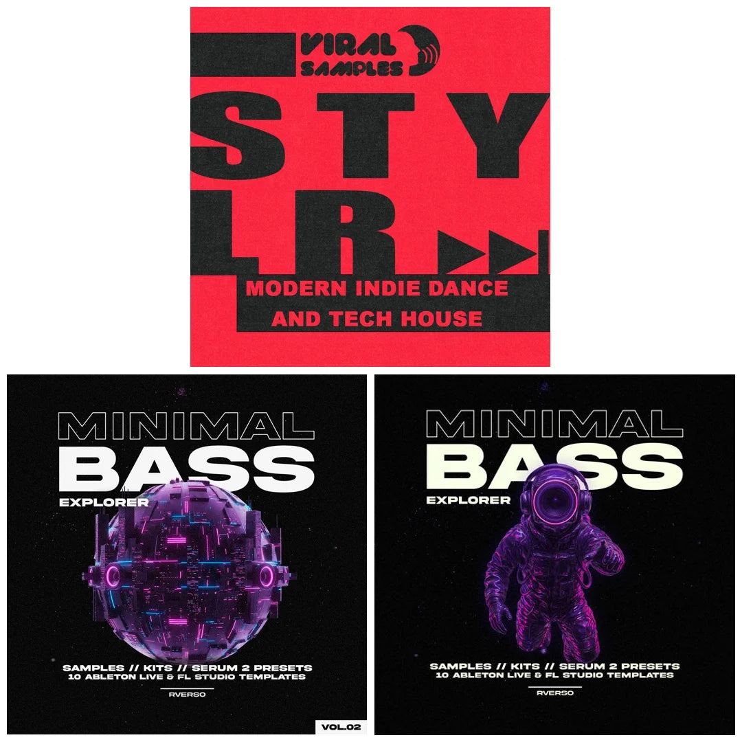 Minimal Bass, Modern Indie Dance & Tech House 3-in-1 Bundle